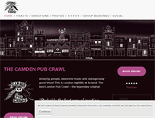 Tablet Screenshot of camdenpubcrawl.com
